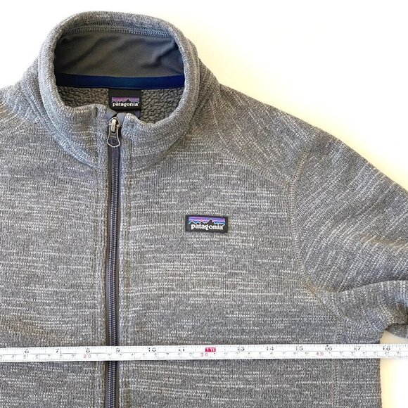 Patagonia Boys' Better Sweater Fleece Jacket XL (14) Full Zip Gray Zip Pockets - Picture 10 of 11